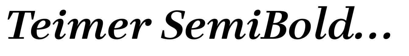 Teimer SemiBold Italic